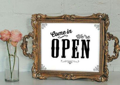 We're Open!